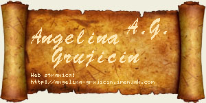 Angelina Grujičin vizit kartica